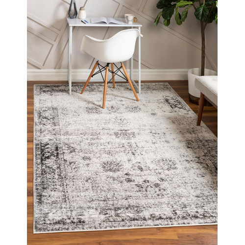 Mistana™ Brandt Machine Woven / Power Loomed Performance Beige/Gray Rug & Reviews Wayfair